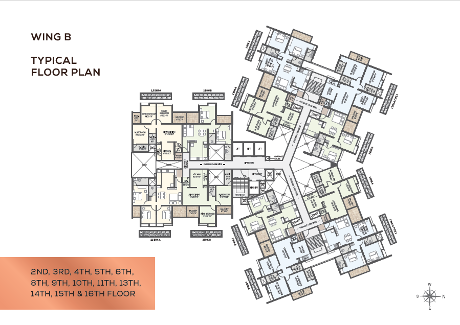 B WING FLOOR PLAN OF MANGALAM MOMENTO
