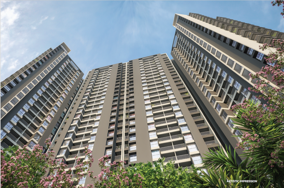 29 storey towers at Mangalam Momento Moshi